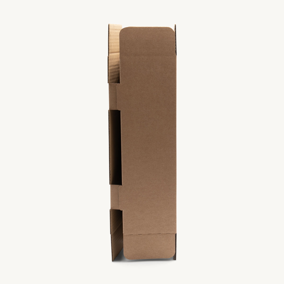 1 Bottle wrap around shipping box from thick, impact-resistant inner for bottle security.
