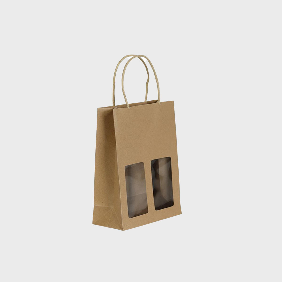 Jar kraft bag with window.