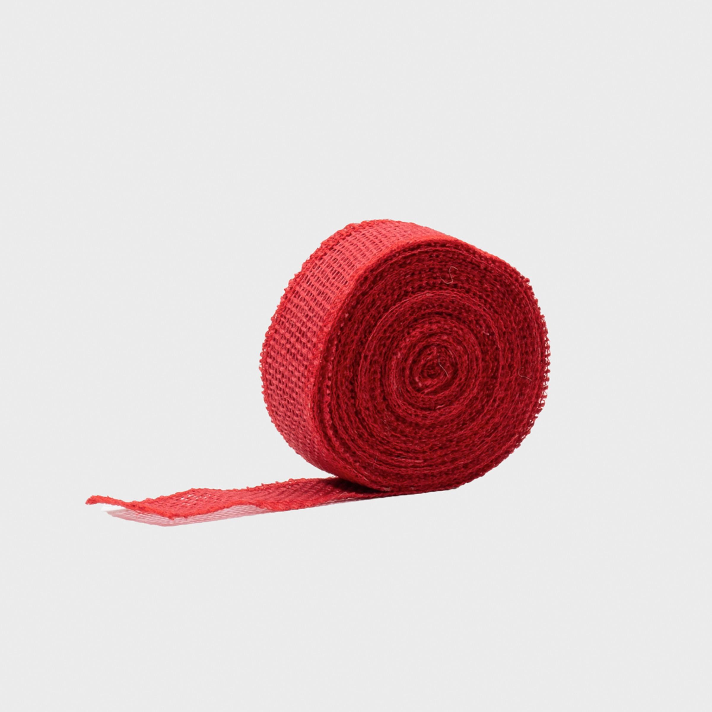 Jute ribbon 10m roll with a high-quality finish used as a decorative accent.