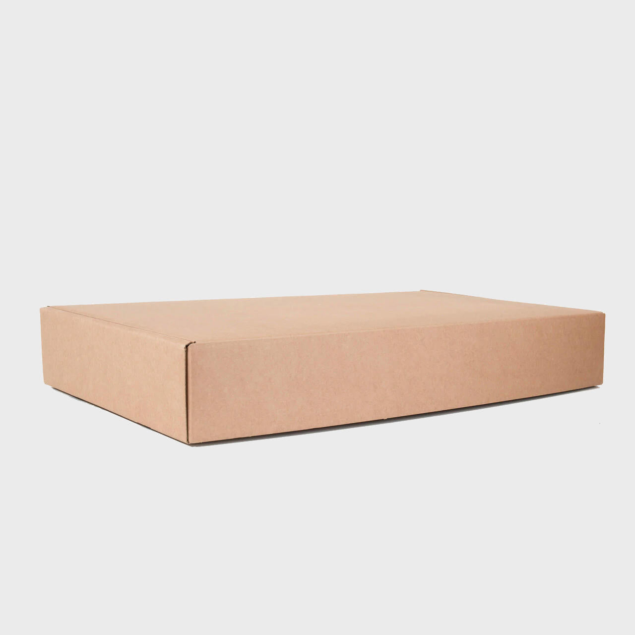 Flat 6 bottle card gift box from high-density rigid paperboard.