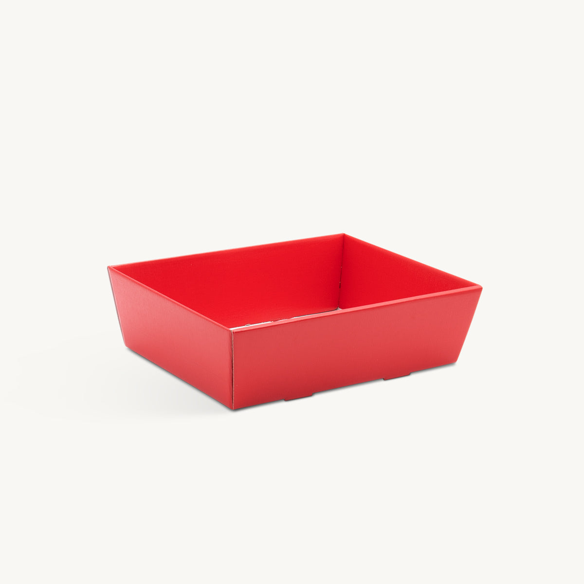 Medium card gift tray with structured, low-profile walls and open-top design.