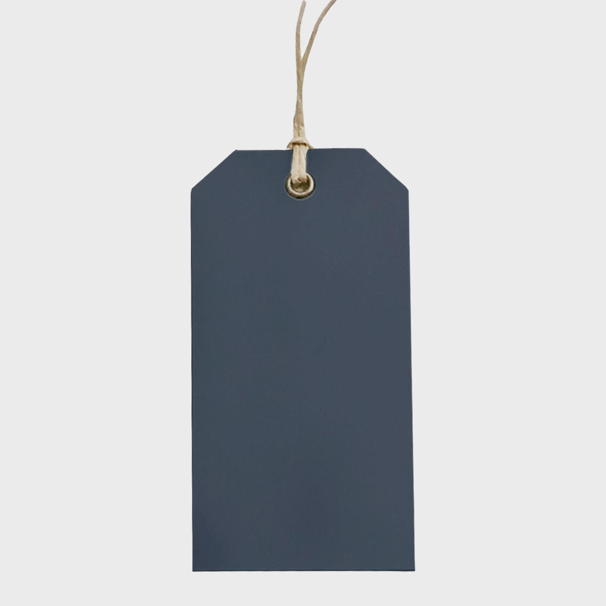 Card gift tag with paper string.