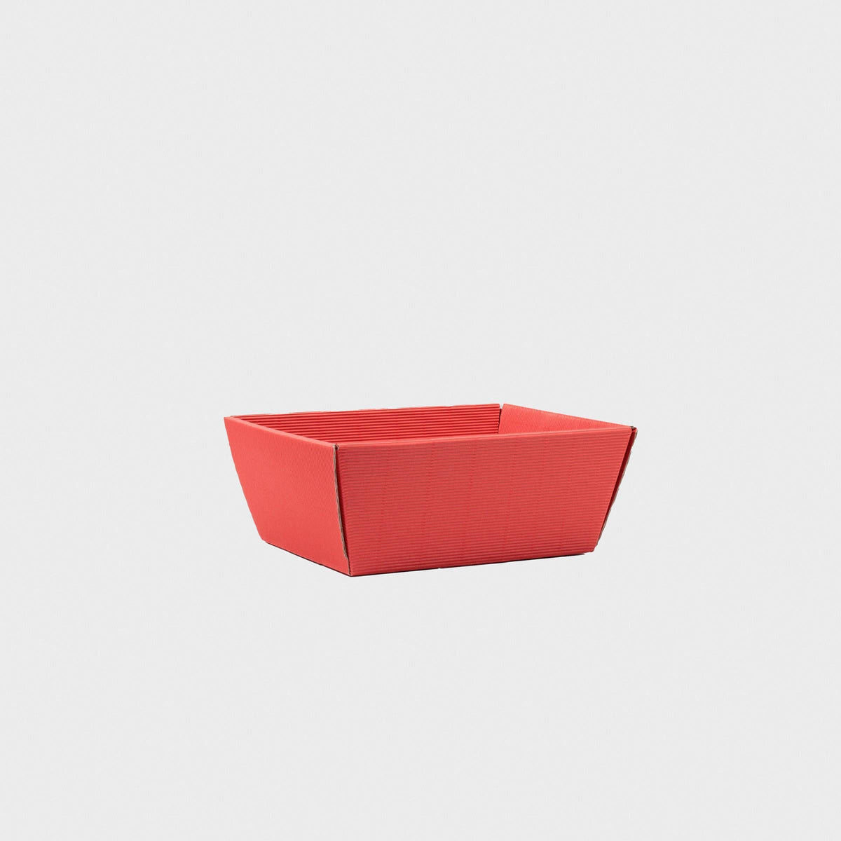 Small fluted card tray with structured, low-profile walls and open-top design.