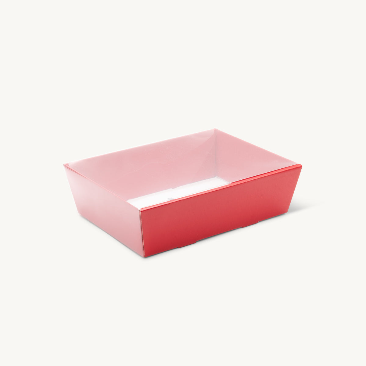 Medium card gift tray with structured, low-profile walls and open-top design.