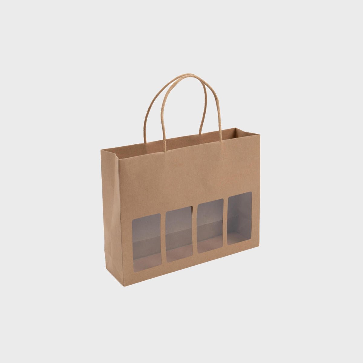 Jar kraft bag with window.