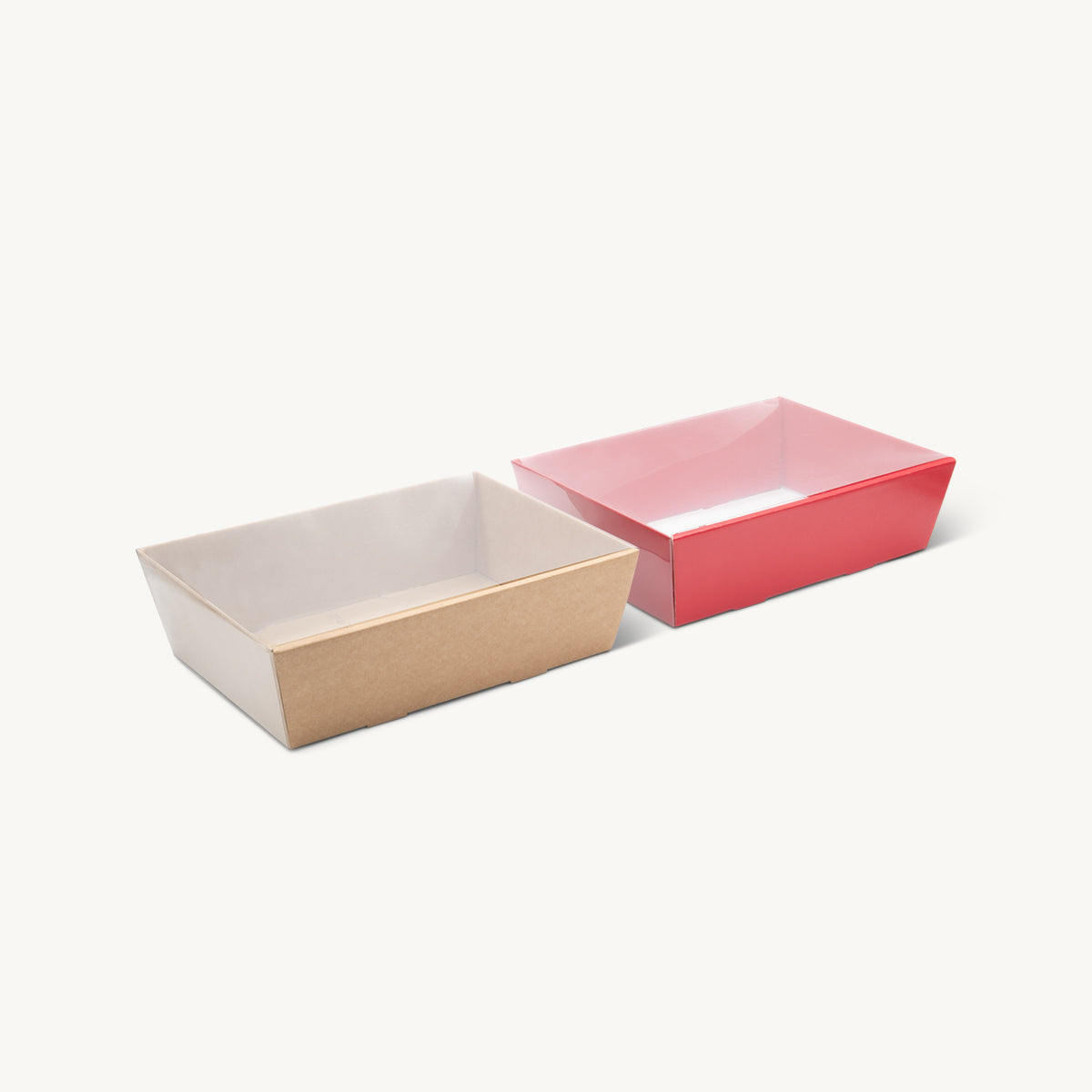 Medium card gift tray with structured, low-profile walls and open-top design.