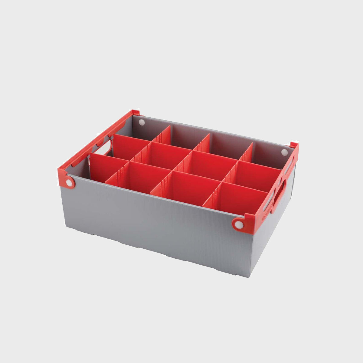 Premium glass storage crate.