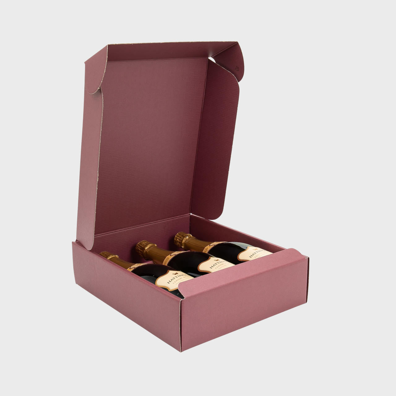 3 Bottle Burgundy Gift Box pk 30 B35426