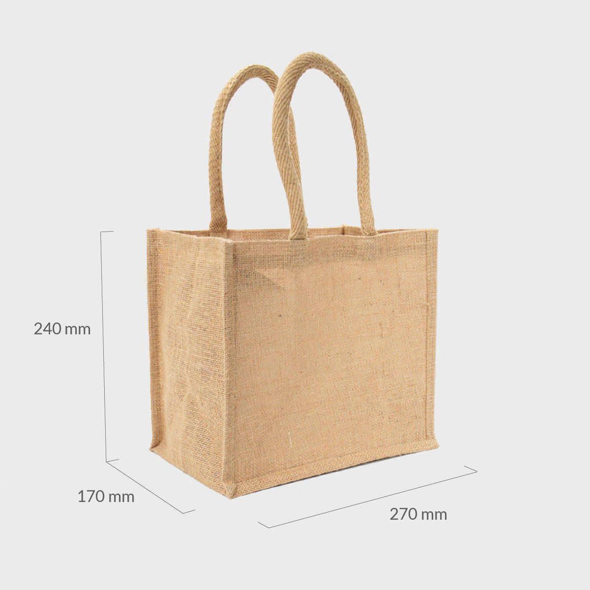 6 Bottle Natural Jute Beer Bag with Removable Dividers pk 10 BSBEER