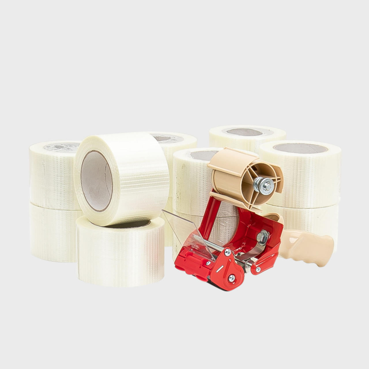 Crossweave Tape x 12 with Free Dispenser 75mm x 66M CROSS12