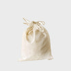 Small Natural 5oz Cotton Drawstring Sack pk 25 GBDS30