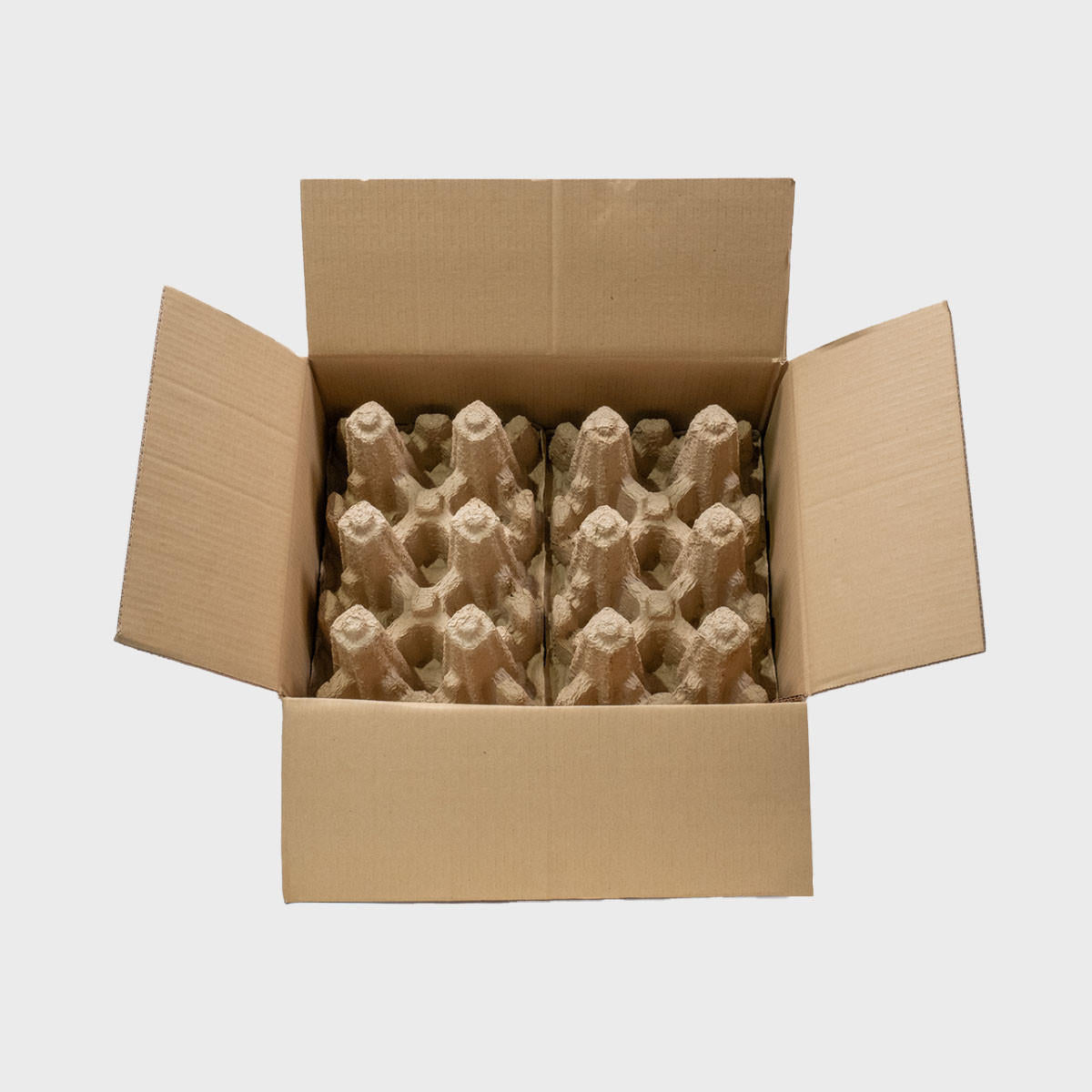 Reinforced  12 Bottle Pulpsafe Shipping Box (pk 78)  PU12X