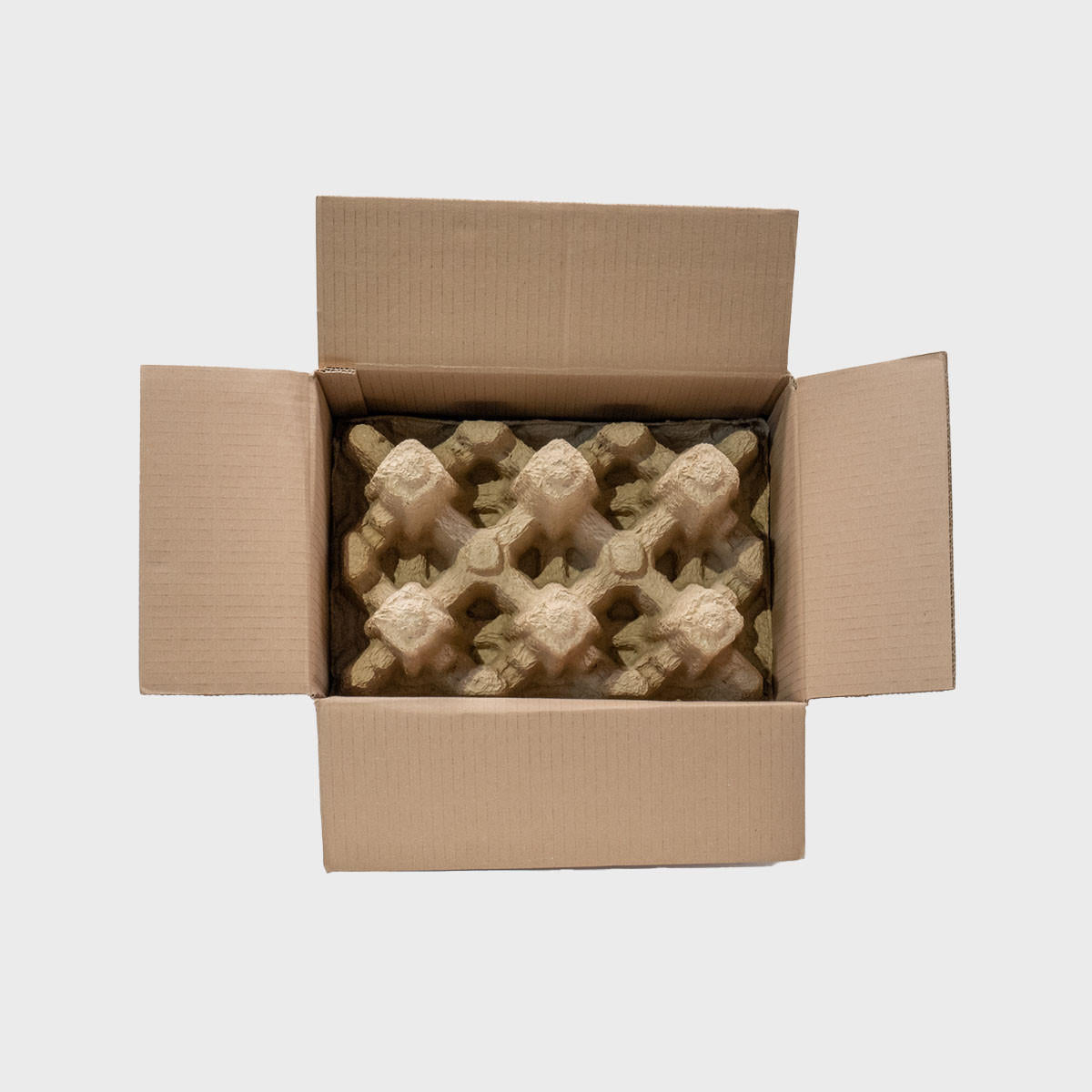 Reinforced  6 Bottle Pulpsafe Shipping Box (pk 6)  PU6X