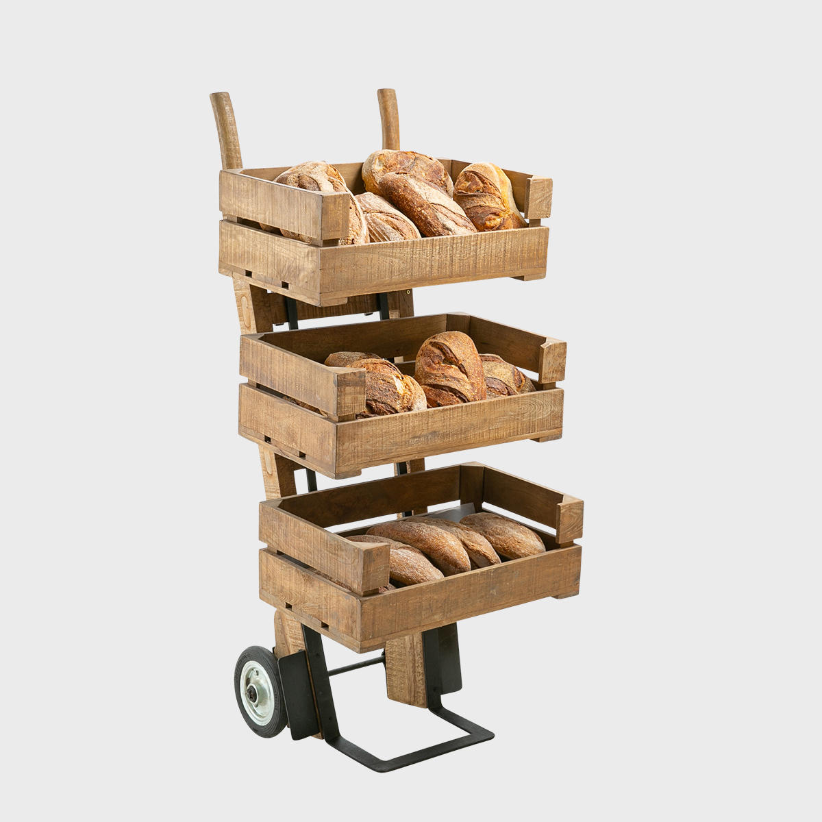 3 Tier Wooden Crate Sack Barrow pk 1 R18CSB