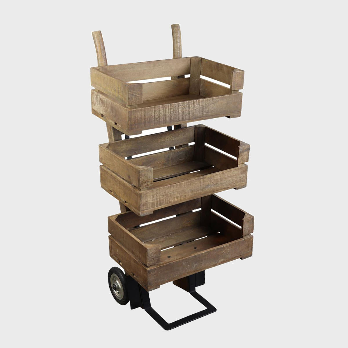 3 Tier Wooden Crate Sack Barrow pk 1 R18CSB