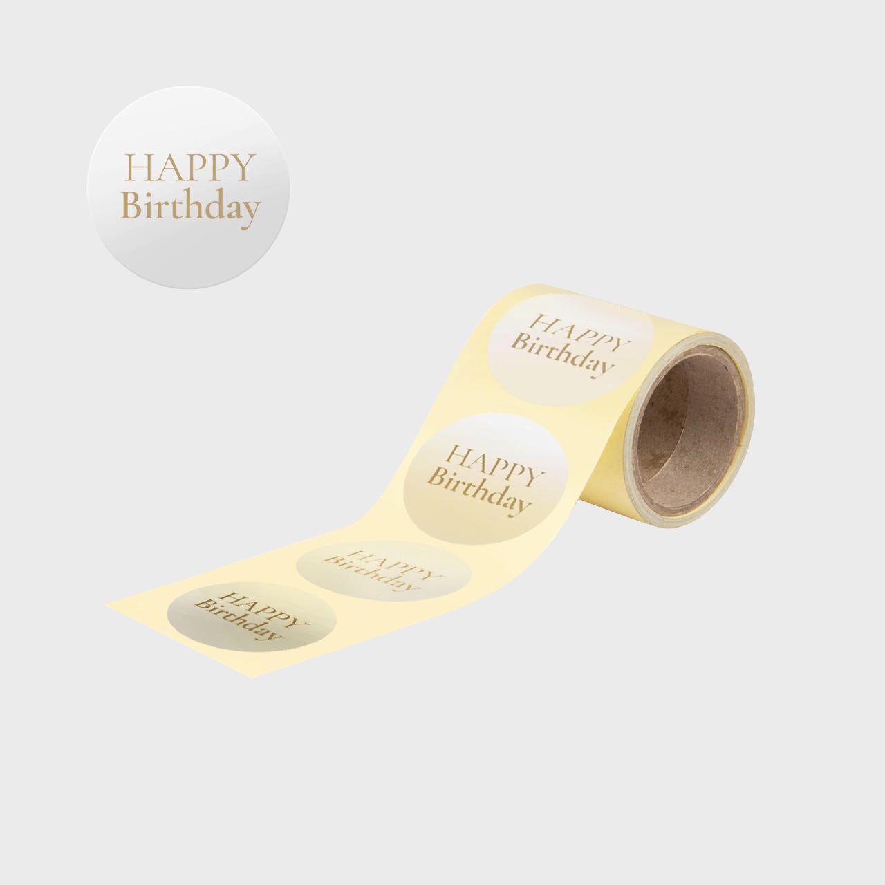 48mm Happy Birthday Sealing Sticker roll of 100 ST47