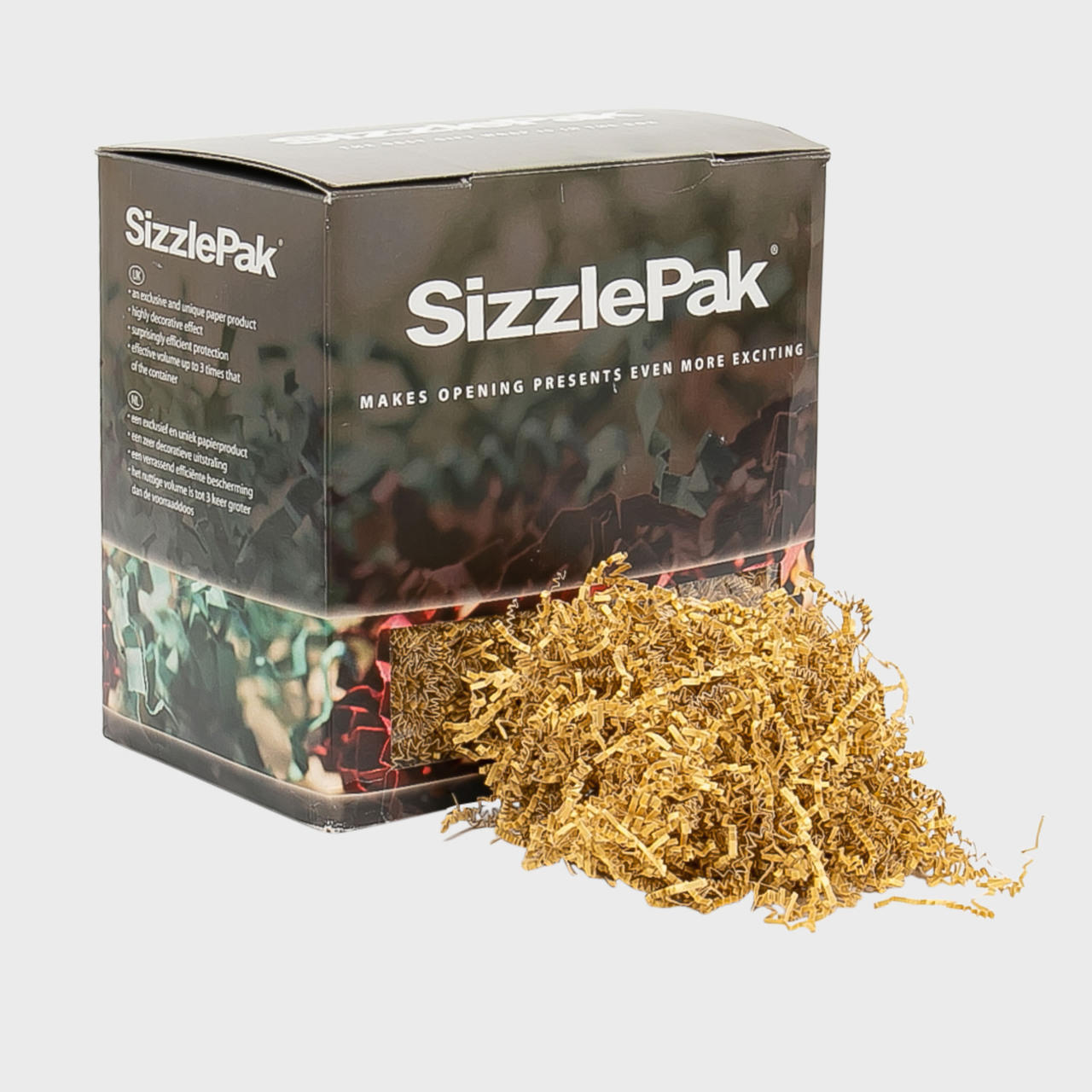 Metallic Gold SizzlePak Shredded Paper SZ12GD