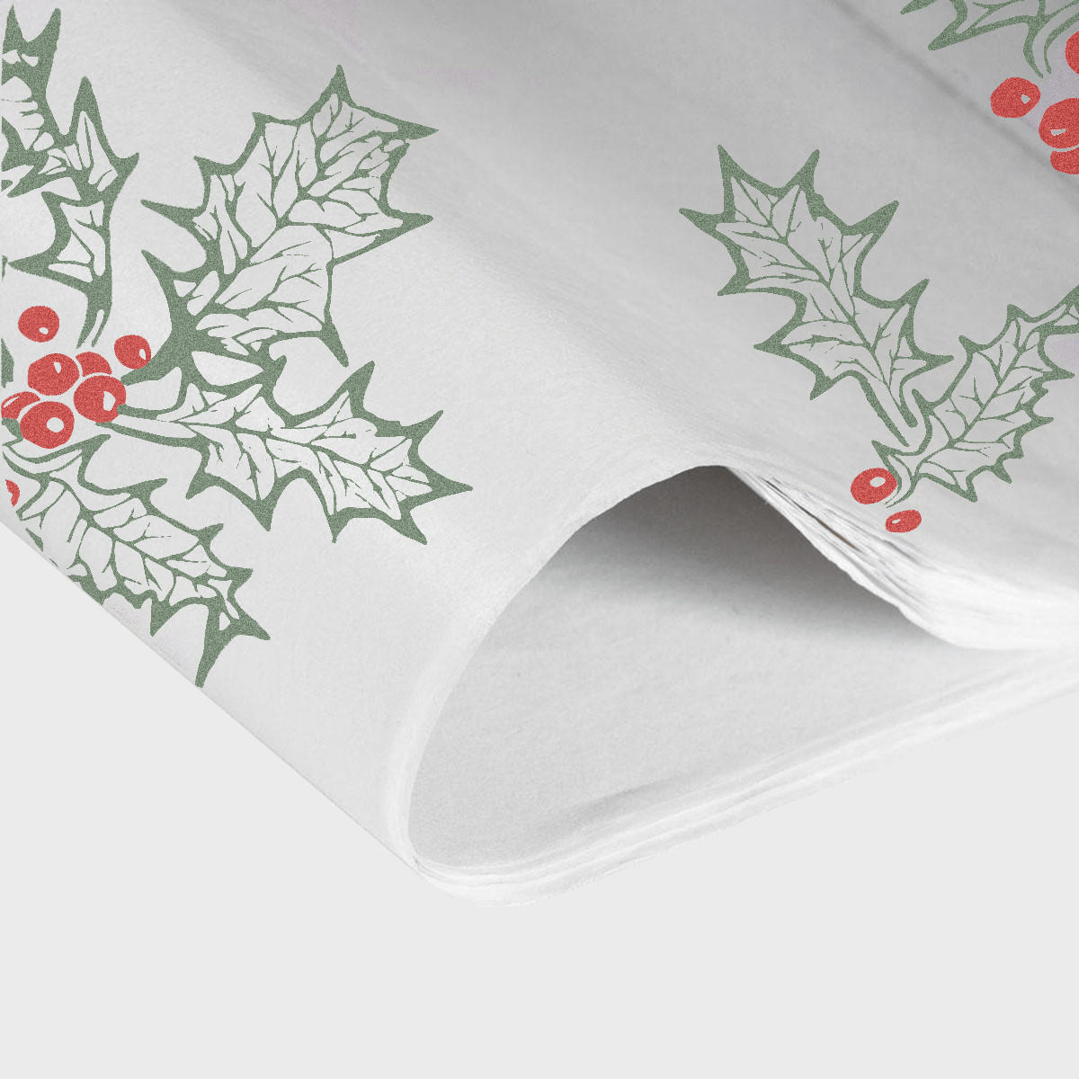 Tissue Paper - Christmas Holly (480 sheets)  TIS/HLY