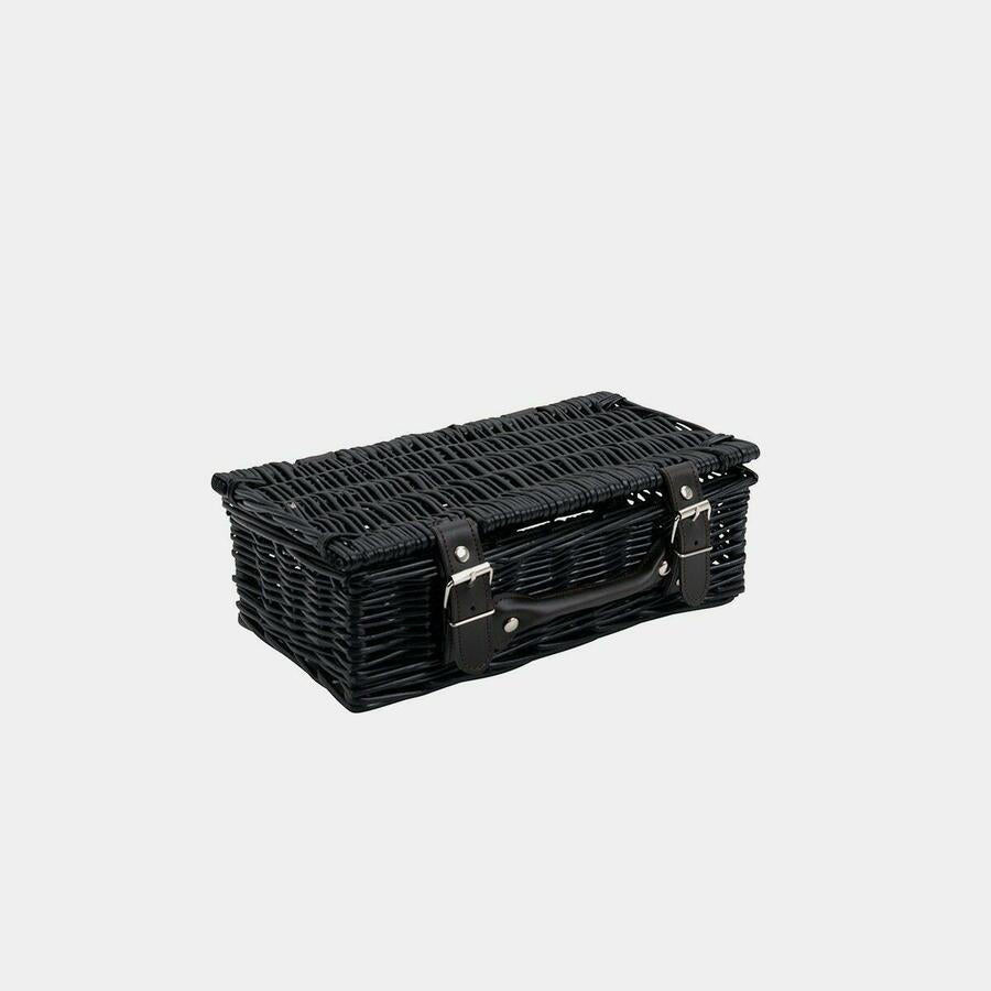 12inch Black Wicker Hampers (pk 1)  WBK12N