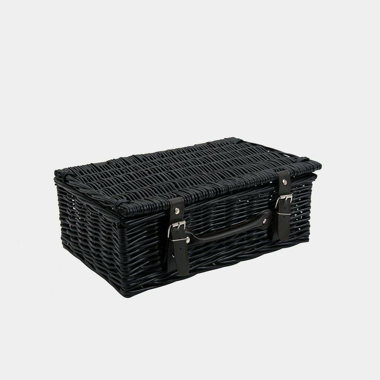 14inch Black Wicker Hampers (pk 1)  WBK14N