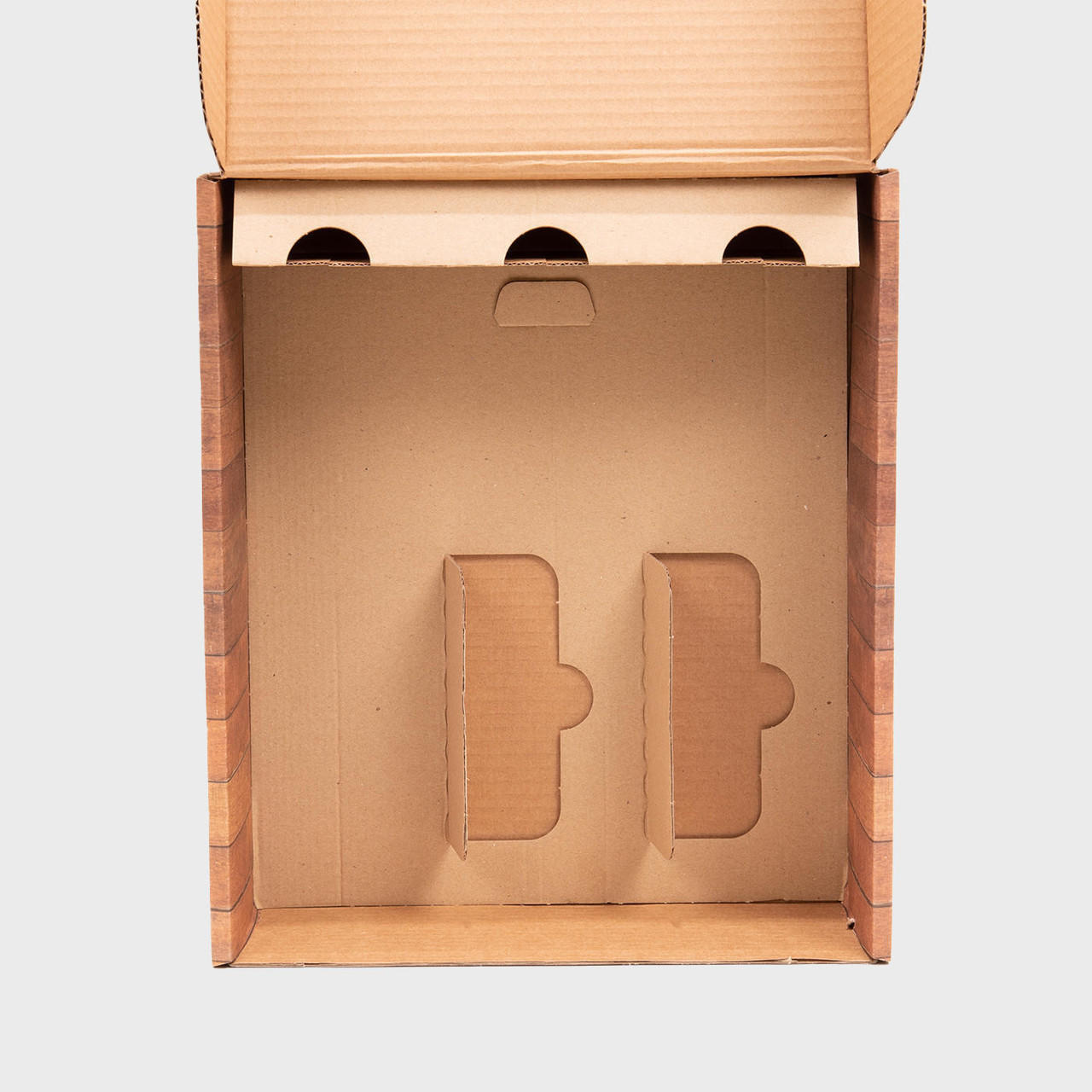 3 Bottle Wood Effect Front Opening Gift Box   WECV3 - DIV