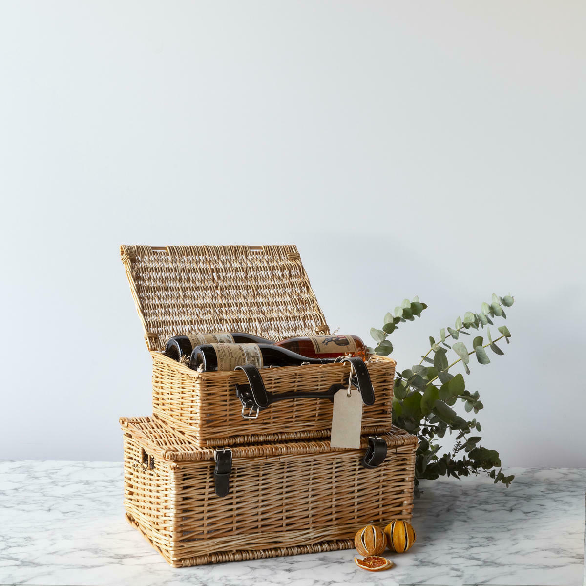 14 Inch Natural Wicker Hamper (pk 1)  WK14NS