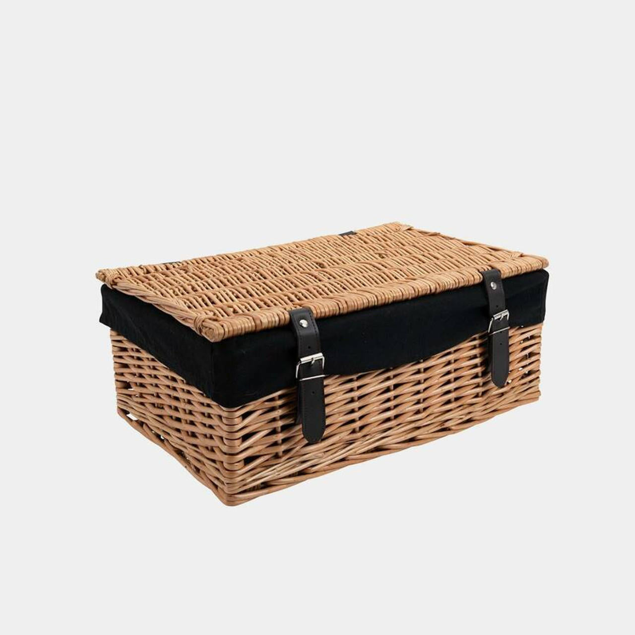 20 Inch Wicker Hamper with Black Cotton Liner (pk 1)  WK20BL