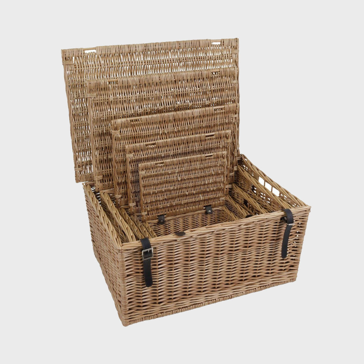 Nested Set of 5 Wicker Hampers 12-24 inch pk 1 WKNEST