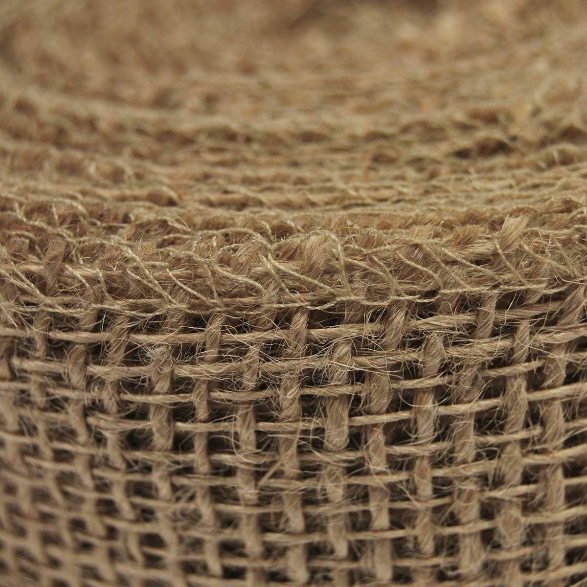 Woven Jute Fabric Ribbon pk 1