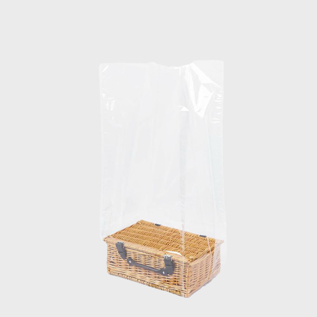 Medium Cellophane Hamper Basket Bag With Gusset pk 25 WSBBVM